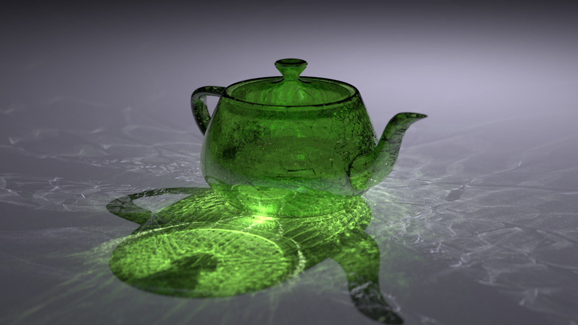 Similar, but with a chartreuse teapot.