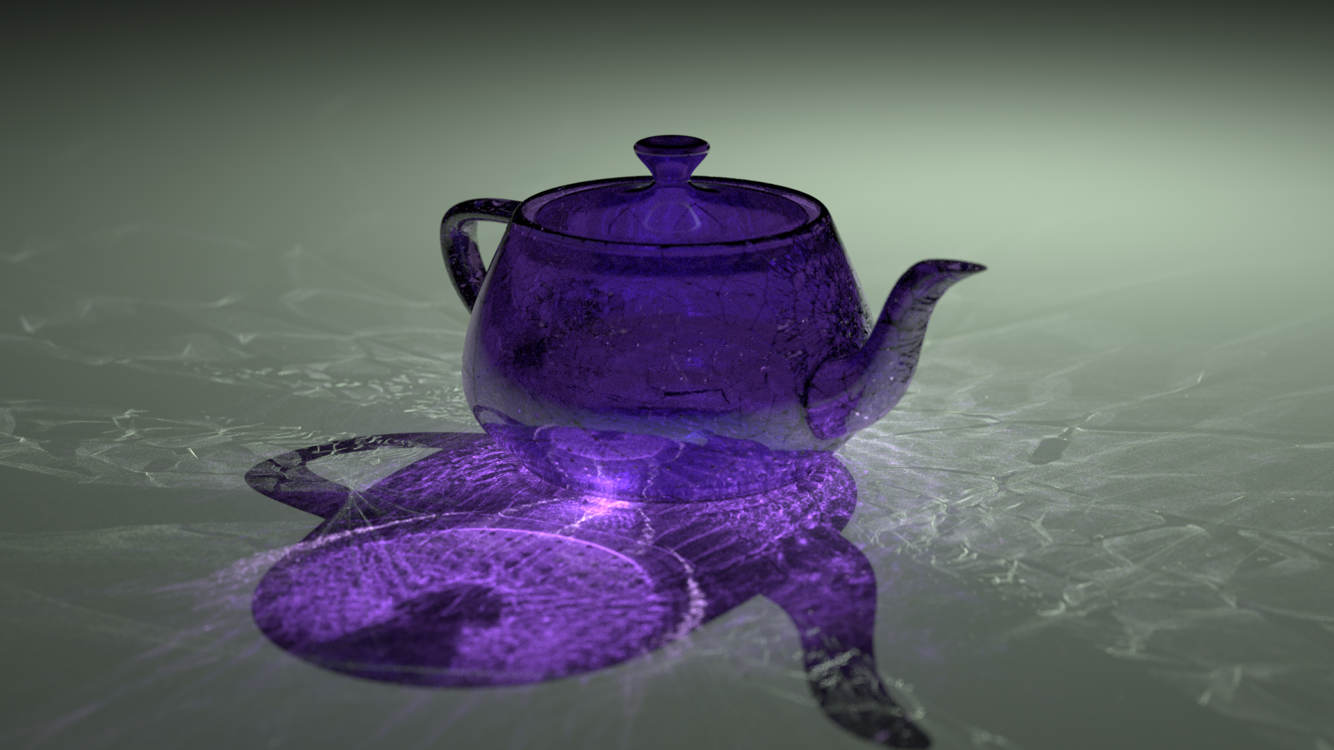 Similar, but with a dark purple teapot.