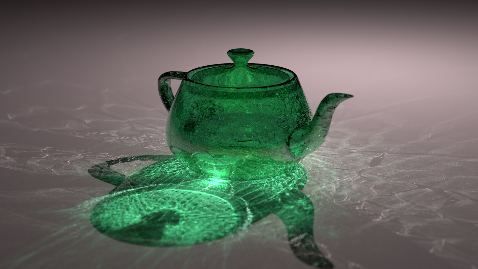 Similar, but with an emerald green teapot.