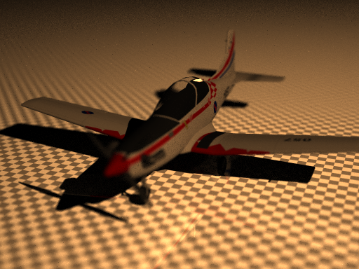 Rendering of airplane.