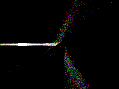Unsatisfactory spectral rendering of prism.