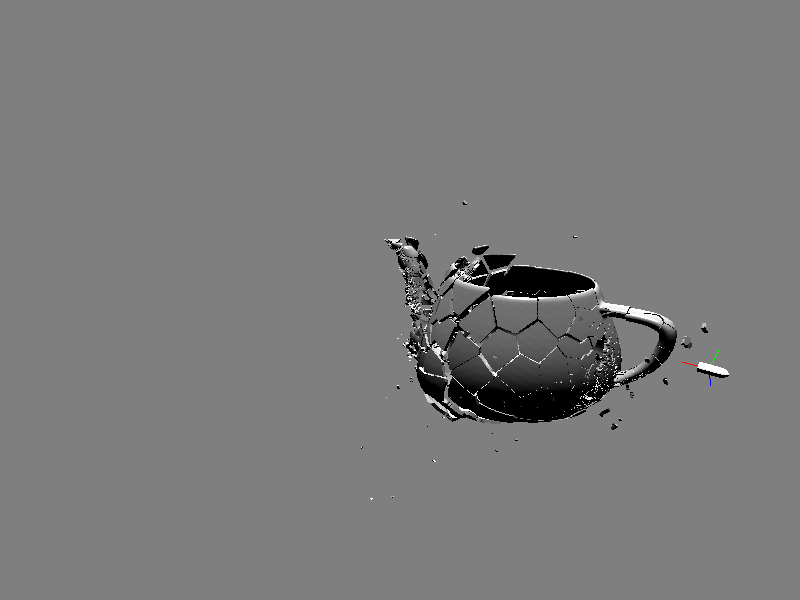 Screenshot of physics simulation in progress.