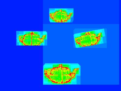 Visualization of instanced rendering datastructure.