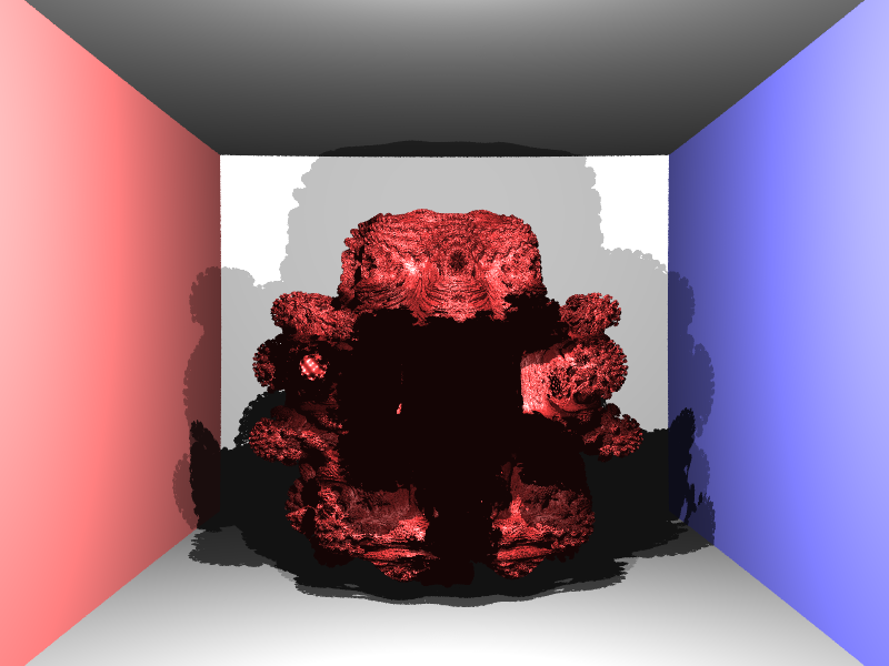 Rendering of Mandelbulb (better).