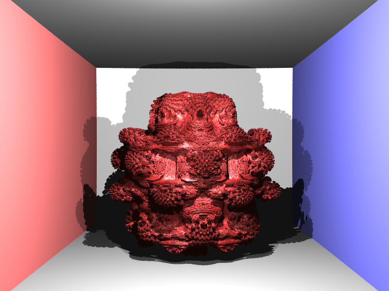 Rendering of Mandelbulb (good).