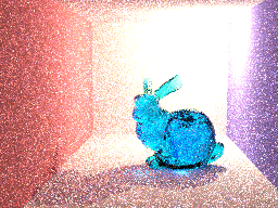 Rendering of bunny in a Cornell box.