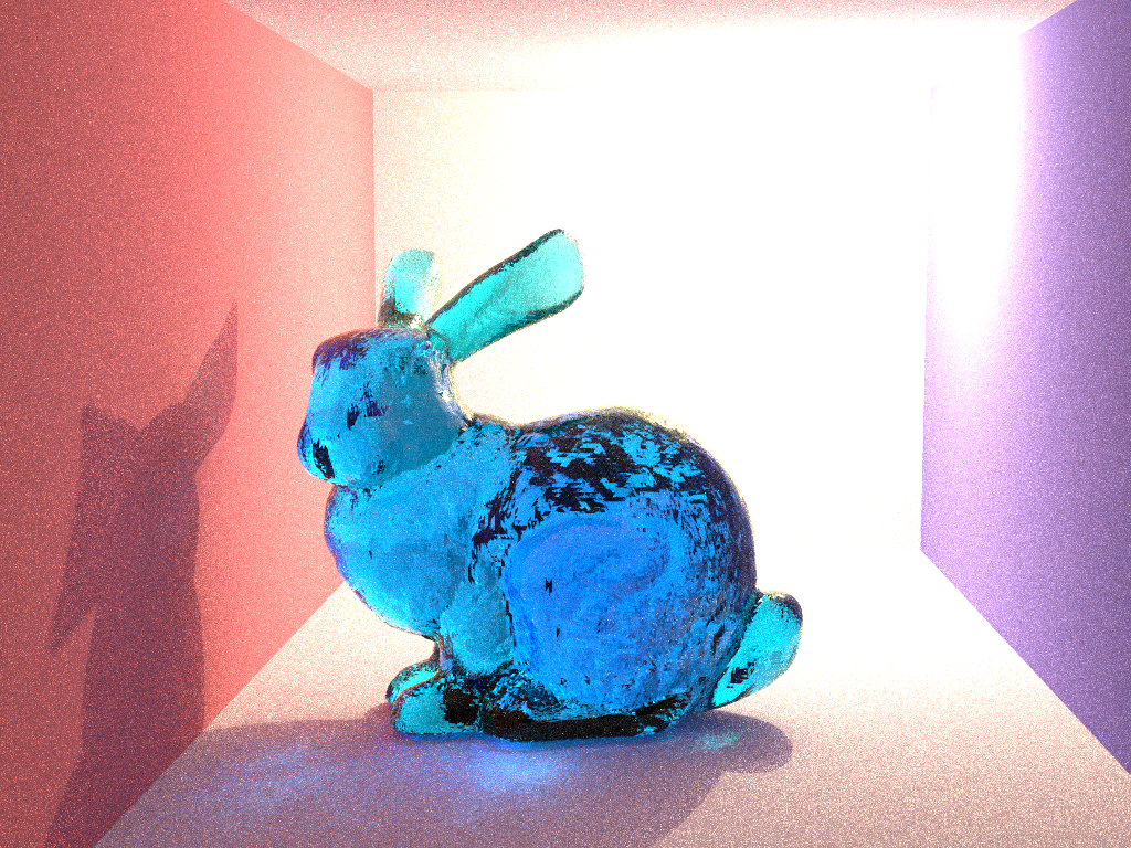 Rendering of bunny in a Cornell box (large resolution).