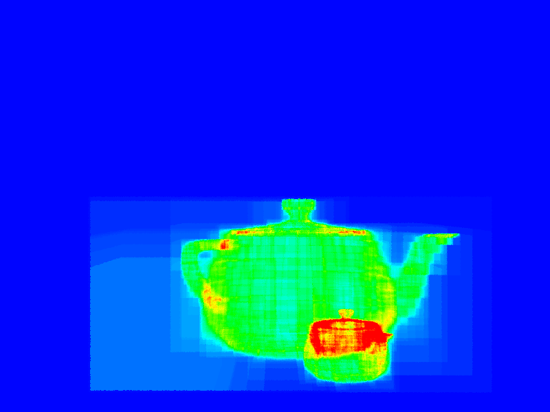 Visualization of operations with BVH.