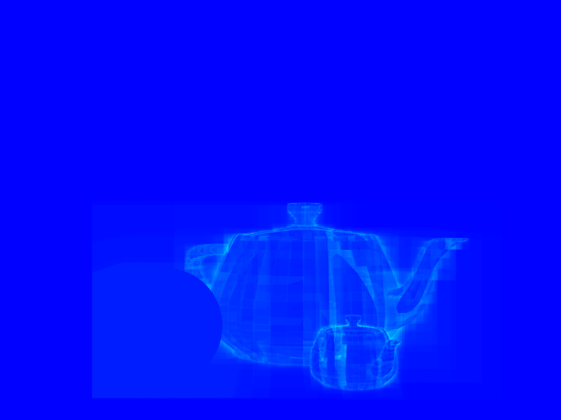 Visualization of operations with BVH.