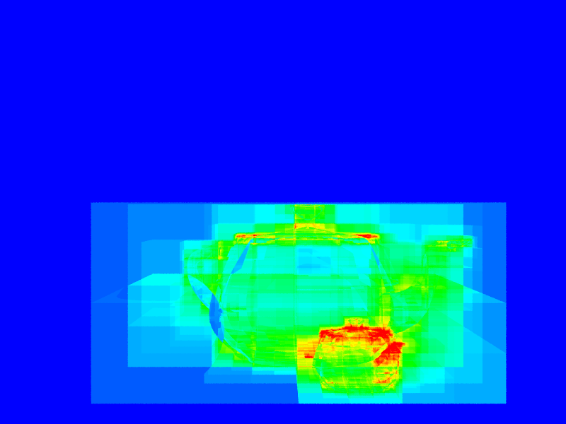 Visualization of datastructure operations with octree.