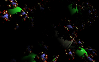 Fractal made out of even more spheres.