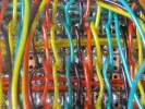 Solder bridge.