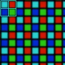 Diagram of pixel geometry.