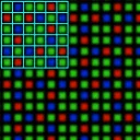 Diagram of pixel geometry.