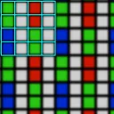 Diagram of pixel geometry.