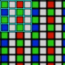 Diagram of pixel geometry.