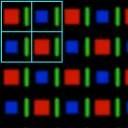 Diagram of pixel geometry.