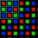 Diagram of pixel geometry.