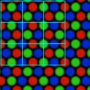 Diagram of pixel geometry.